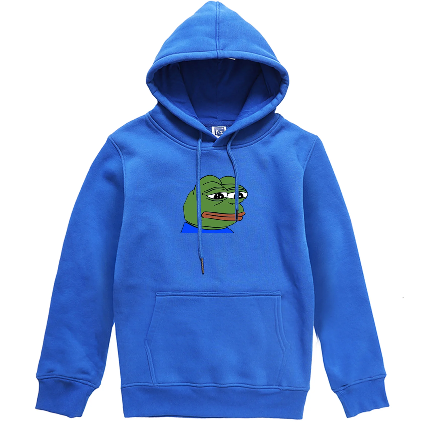 Sad Frog, принт, мужские толстовки, хип-хоп, спортивная одежда, пуловер, мужской, Harajuku, флис, длинный рукав, толстовки с капюшоном, повседневные топы для мужчин - Цвет: blue 6