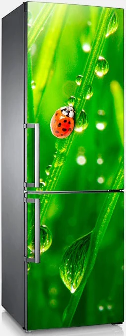 3D самоклеющиеся наклейки на Холодильник Дверь обои-покрытие посудомоечная машина пленка для холодильника наклейка детская художественная дверь холодильника крышка наклейка Прямая поставка - Цвет: Шоколад