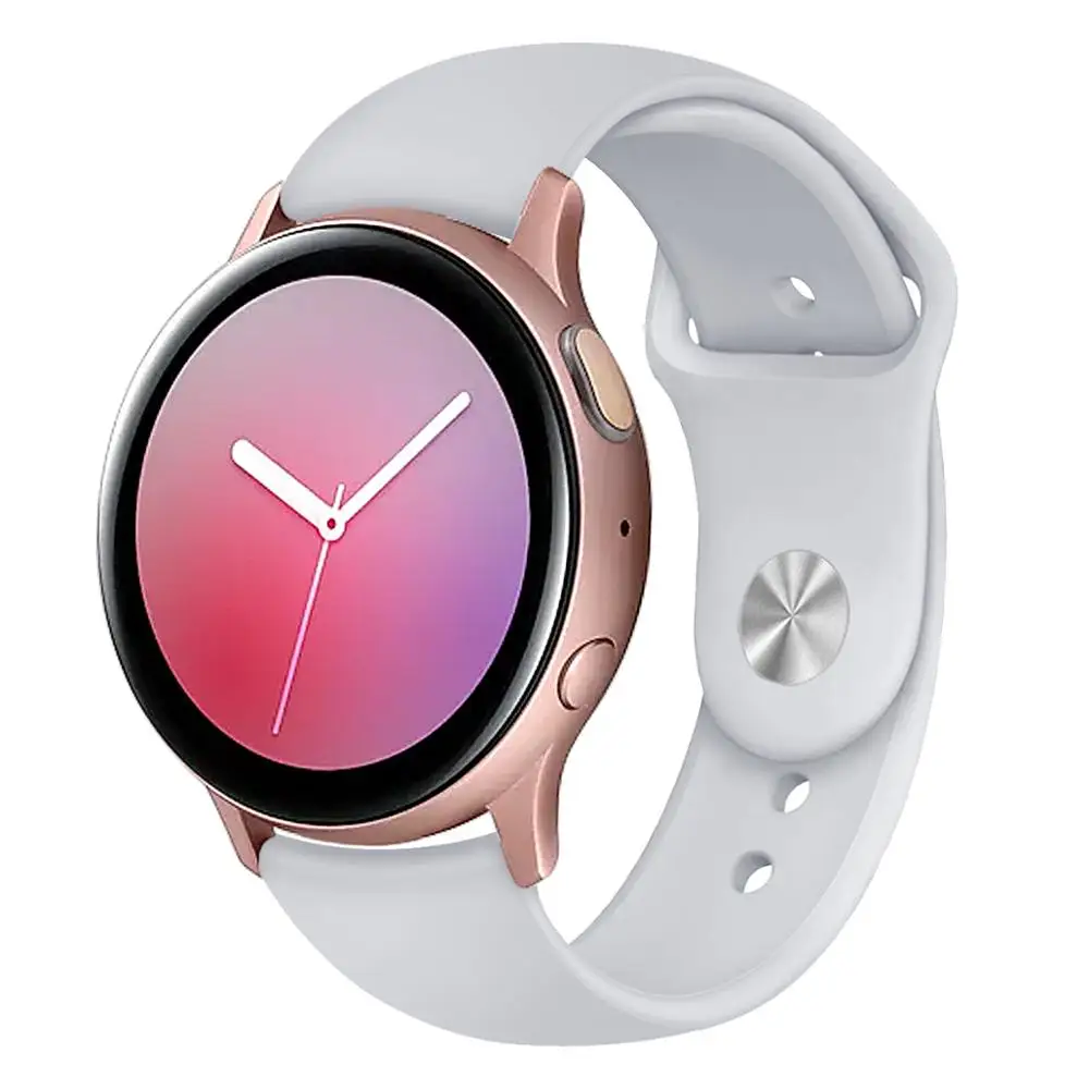 Для Galaxy часы Active2 40 мм смарт часы полос для активного отдыха 2 44 мм длина браслета 20 мм, с силиконовым ремешком для samsung Galaxy часы активное 2 ремешки наручных часов