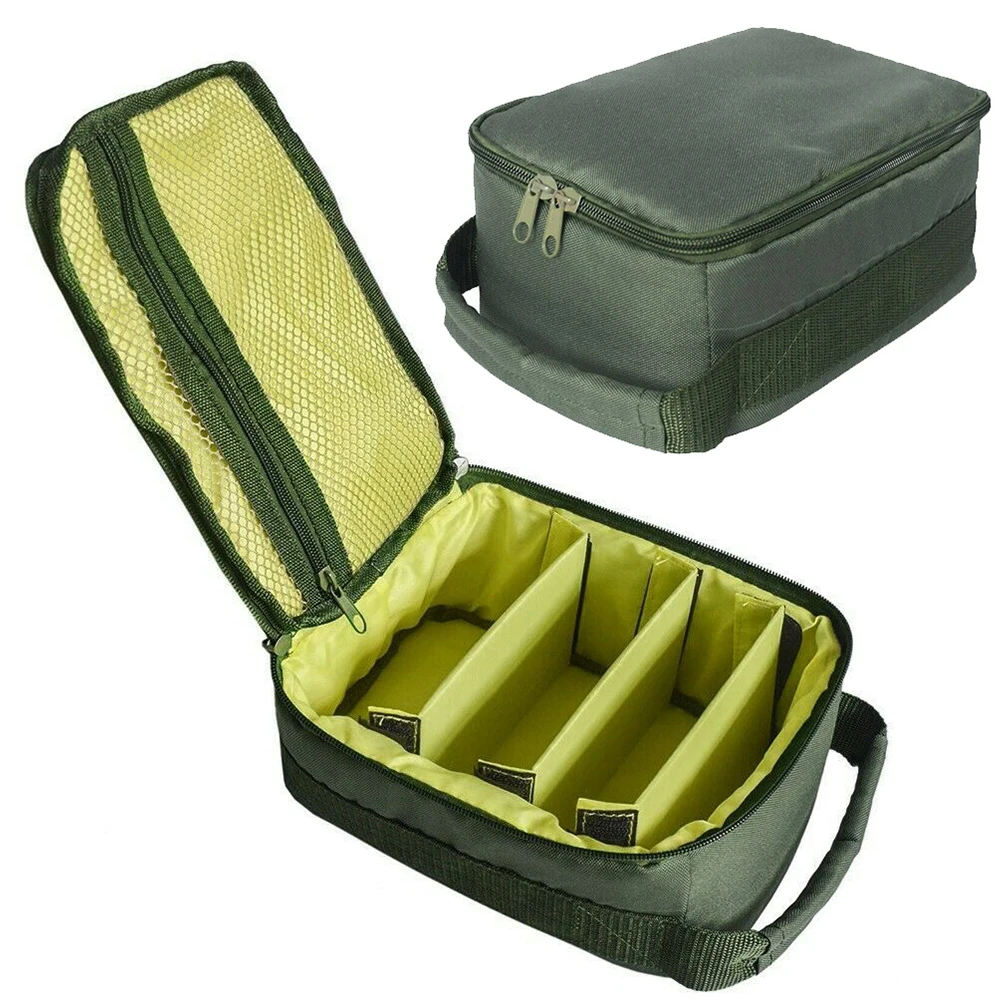 

2020 New Fishing Reel Bag 4-Layer 600D Oxford Cloth Handled Dual Zipper Outdoor Storage Case Container For Line Bait Fishhooks