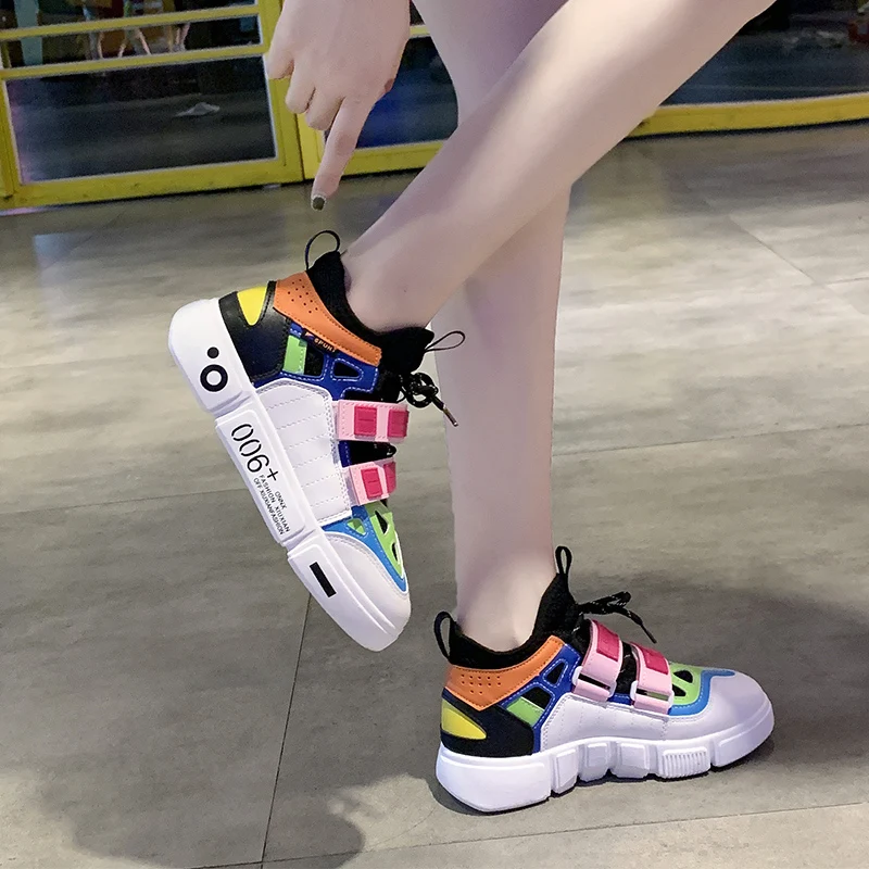 New Style Mesh Sneakers Breathable Tennis Shoes for Woman Thick Bottom Sport Shoe Athletic Trainers Zapatillas Hombre Deportiva