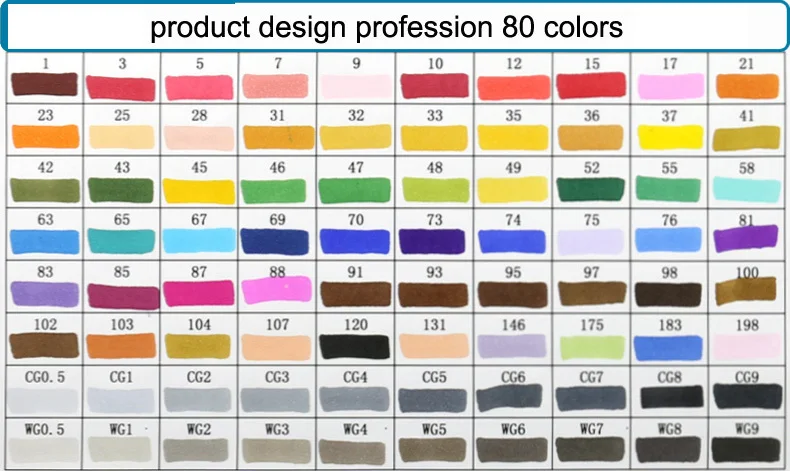 80 Product Set T5 Touchfive 30/40/60/80 Цвета двойной головкой маркер для рисования жирной алкогольных фломастер для скетчей товары для рукоделия для анимации Manga рисунок - Цвет: 80 Product Set T5