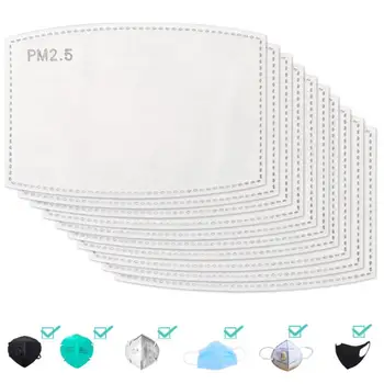 

5 Layer PM2.5 Mask Filter Pads for Mask Filter Mouth Face Protective Skin Friendly Dustproof Pad
