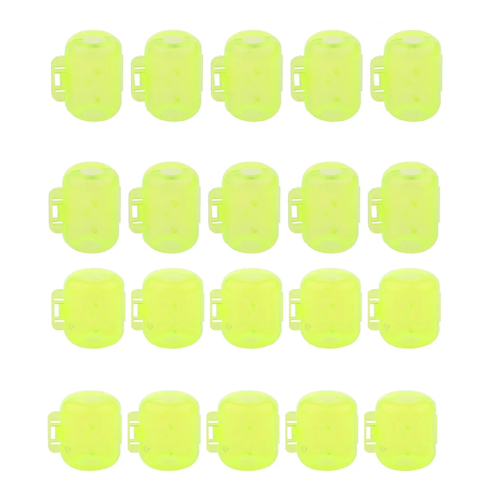 Set Of 20pcs Plastic Fishing Hook Safety Covers Squid Lure Hook Protectors