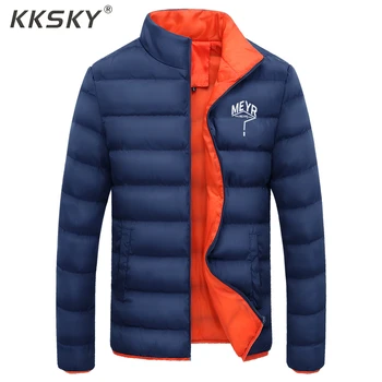 

M-4xl Men's Down Jacket Winter Jacket Men's Warm Solid Color Casual Men's Tide Handsome Sports Section Regular Section 2019 Hot