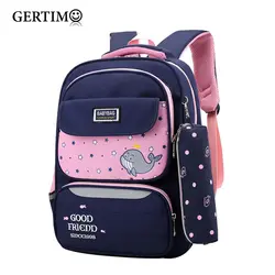 Детские милые принт мультяшных животных, водонепроницаемые школьные сумки для мальчиков и девочек, ортопедические школьные сумки
