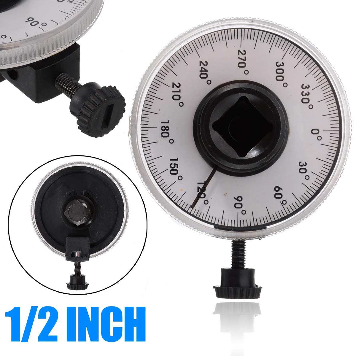 Hand Tools Wrenches 1/2" Adjustable Drive Torque Wrench Angle Gauge Car