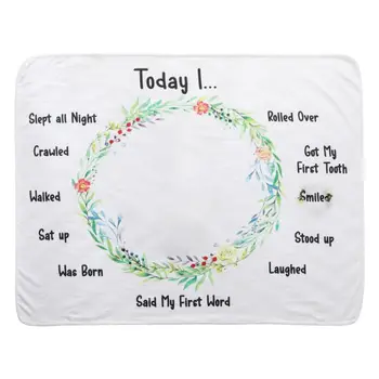 

Baby Blankets Swaddling Newborn Fashion Bathing Stroller Blankets Photo Flower Printed DIY Photography Props Background Cloth