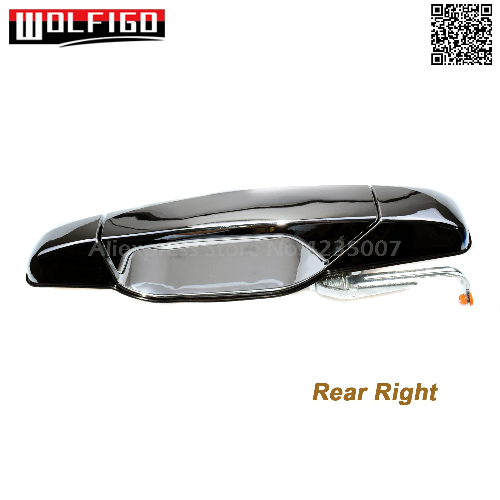 WOLFIGO передний задний LH RH хром наружные дверные ручки для Chevy Tahoe Gmc Yukon Sierra Denali 25960525,25960526, 25960521,25960522 - Цвет: Rear Right