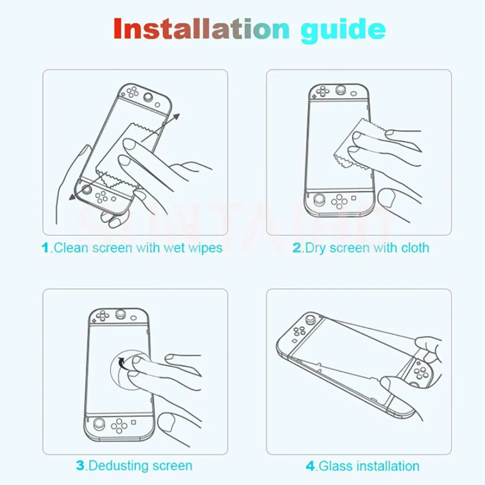 【original】 JCD Premium Tempered Glass For Switch SwitchLite Switch Lite NS NX Screen Protector 9H Game Console Protective Film Guard.