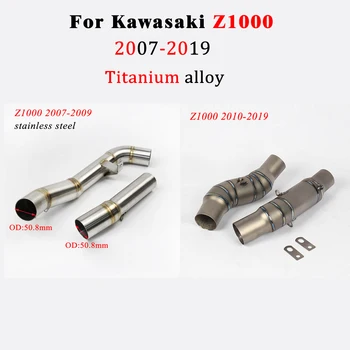 

Motorcycle Modified Exhaust For Kawasaki Z1000 2007-2019 2018 Z 1000 2016 Full System Escape Muffler Modified Middle Link Pipe