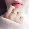 Sole Memory Creative Weaving Hollow DNA Chain Silver Color Resizable Opening Ring For Women Luxury Jewelry SRI516 2