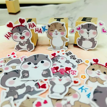 

32Pcs/Bag Cute Cartoon Hamster Sticker DIY Craft Scrapbooking Album Junk Journal Happy Planner Decorative Stickers