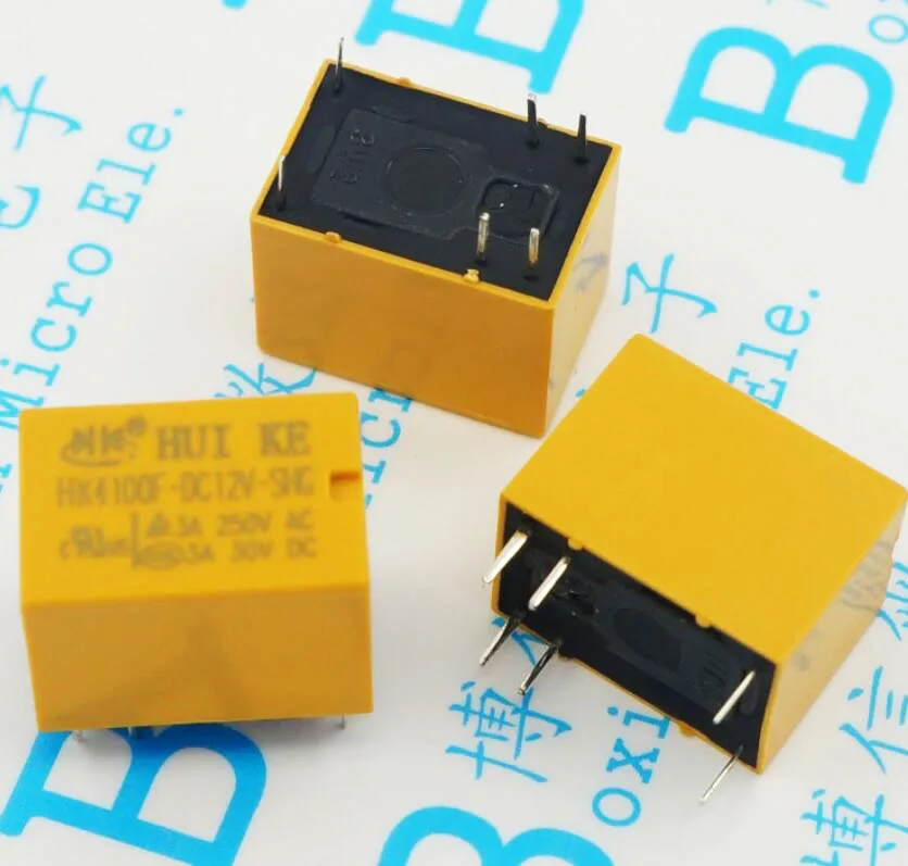 5 шт./лот HK4100F DC5V/DC9V/DC12V/DC24V 5 В/9 В/12 V/24 V 3A слабых сигналов реле 6P
