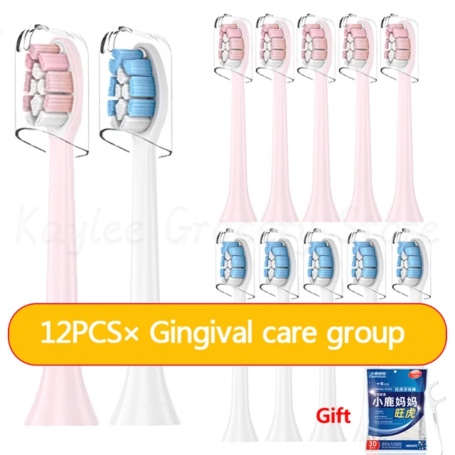 Replacement Electric Toothbrush Heads Compatible With Philip Sonicare Electric Toothbrush HX6930 HX6530 HX9342 HX6232 HX6064 12 PCS combination