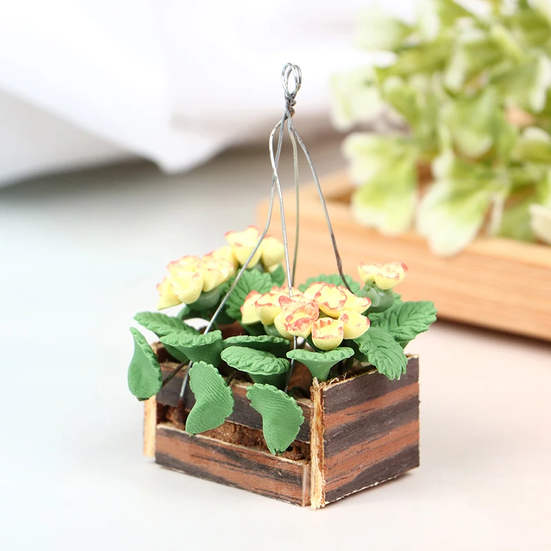 Mini Green Plant For Doll Houses Garden Decoration Accessories 1:12 Dollhouse Simulation Hanging Potted Plants Furniture Model 4 Mini Green Plant For Doll Houses Garden Decoration Accessories 1:12 Dollhouse Simulation Hanging Potted Plants Furniture Model 4