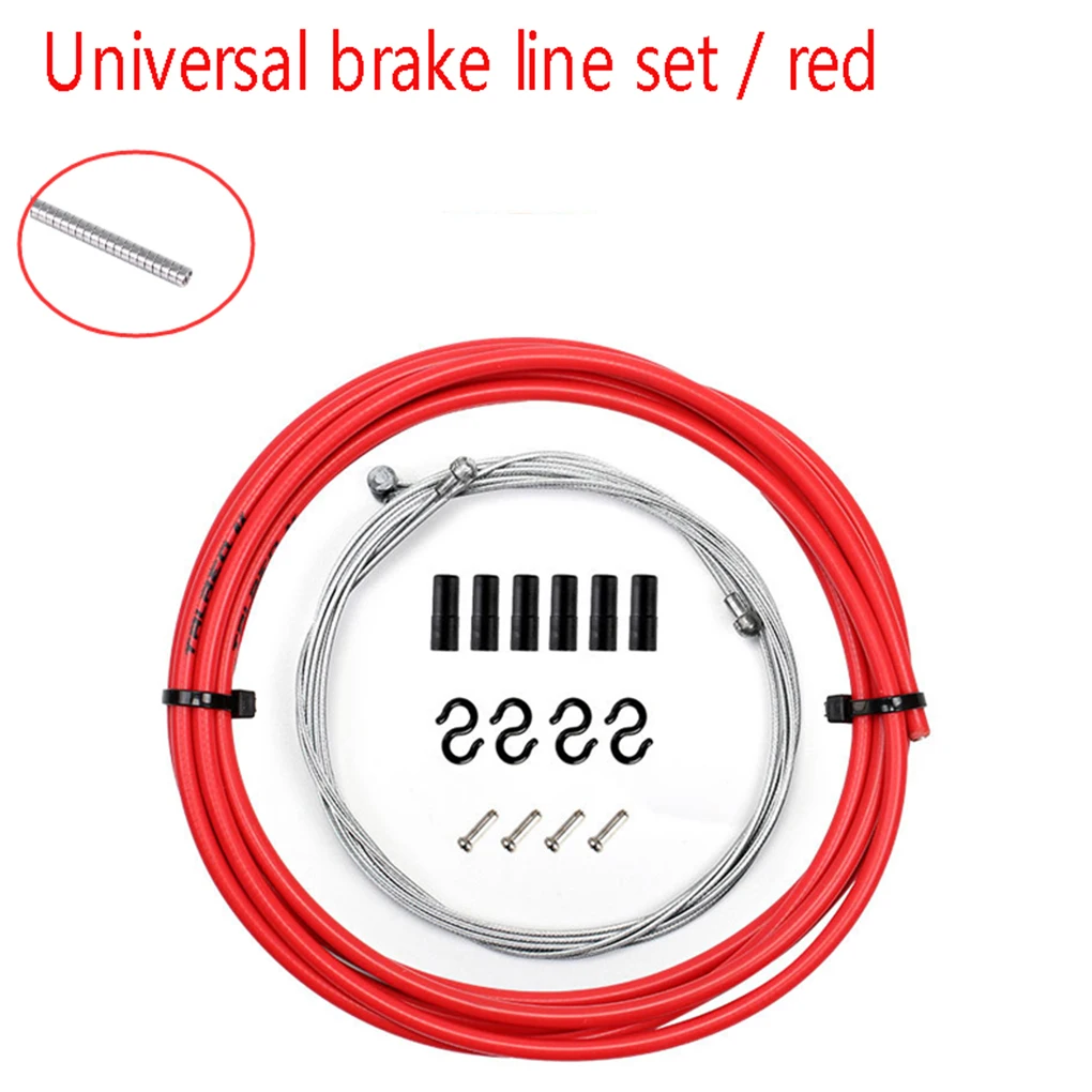 Red brake set Комплект тормозных линий для горного велосипеда с фиксированными передачами для шоссейного велосипеда - Цвет: Red brake set