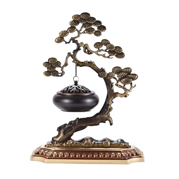 

Simple Chinese Incense Burner Home Brass Hanging Aroma Diffuser Burner Holder Smoke Waterfall Incienso Quemador Decor EF50XL