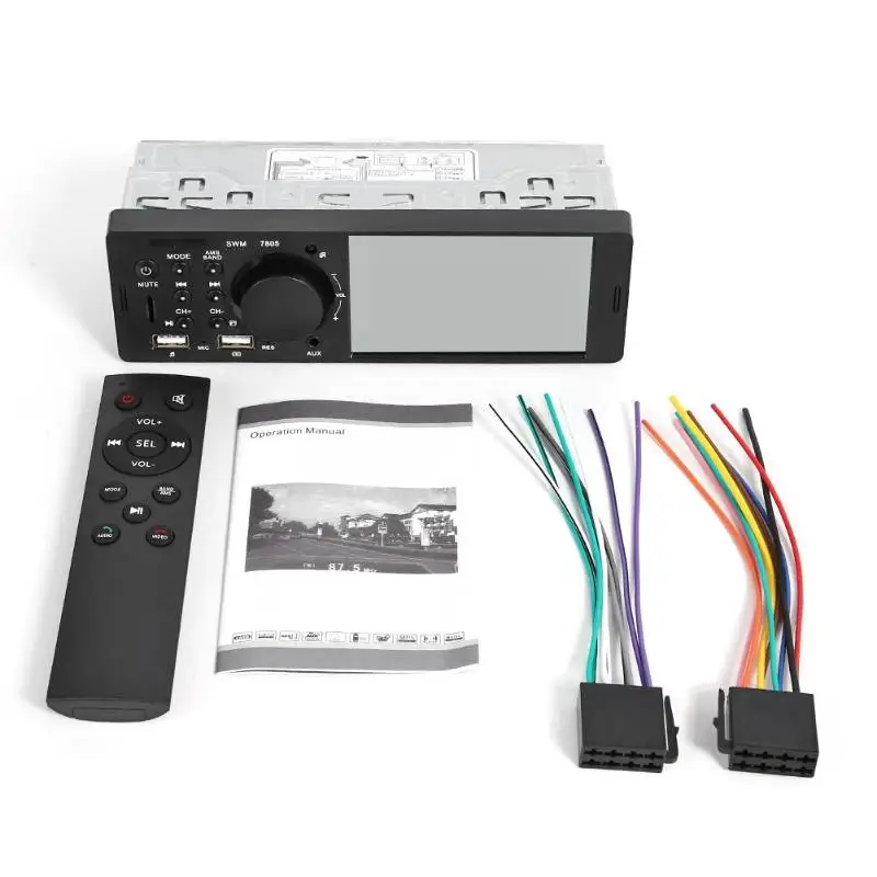 SWM 7805 одиночный DIN стерео 4,1 дюймов TFT сенсорный экран в тире Bluetooth FM радио двойной USB RCA головное устройство цифровой медиа приемник