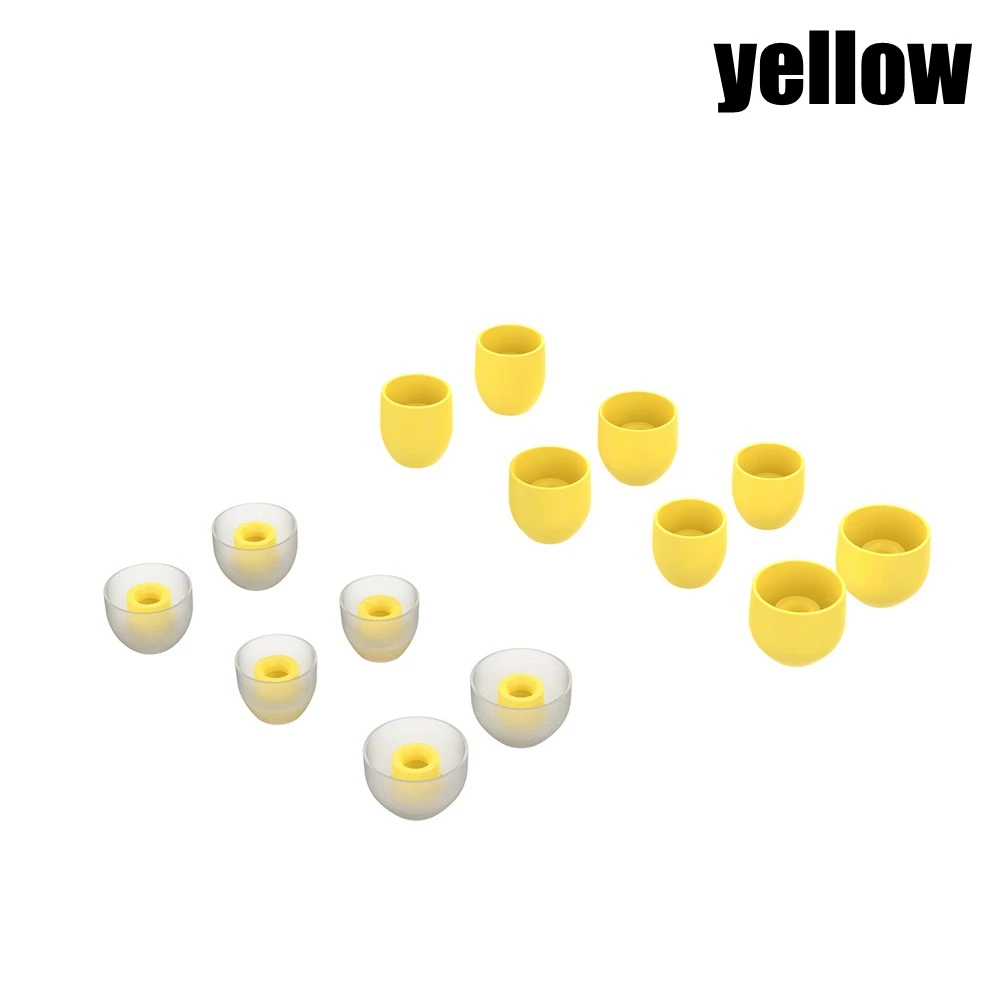 yellow 7 пар мягких силиконовых ушных наконечников, сменные вкладыши для sony WF-1000XM3, наушники-вкладыши, аксессуары для наушников - Цвет: yellow