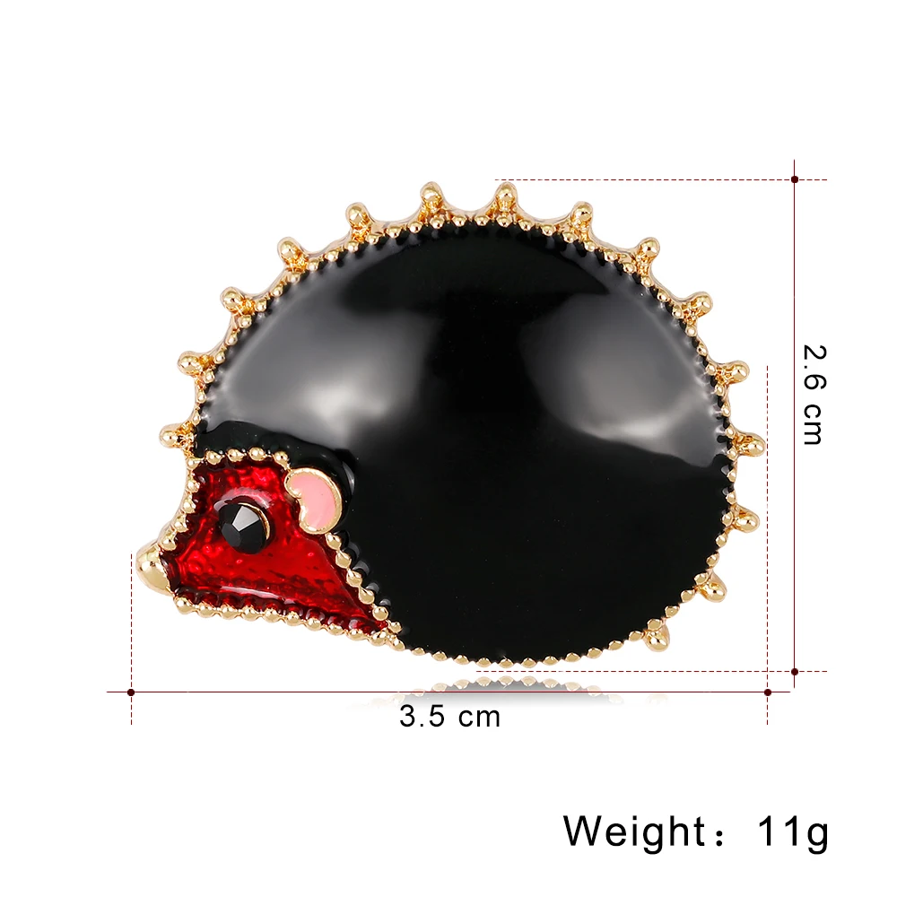 Ринху со стразами кошка корова белка Ежик эмалированные Броши для женщин мужчин животное значок булавки на лацканы ювелирные изделия подарок