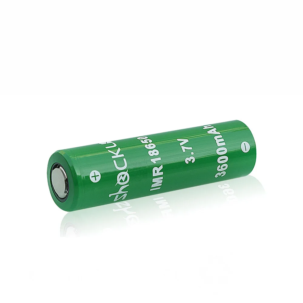 2 шт 3,7 V Shockli IMR 18650 аккумулятор 3600mAh 20A литий-ионная аккумуляторная батарея с плоским верхом чехол для фонарика
