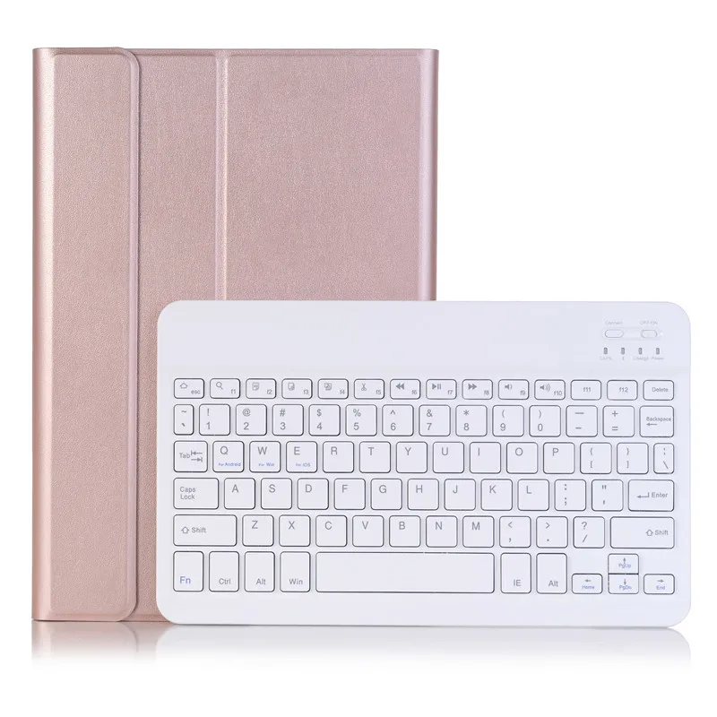 Чехол для планшета с клавиатурой для huawei Mediapad M6 10,8 покрытие клавиатуры Bluetooth для huawei M6 Pro 10,8 дюймов подставка умный чехол - Цвет: Rose gold-White