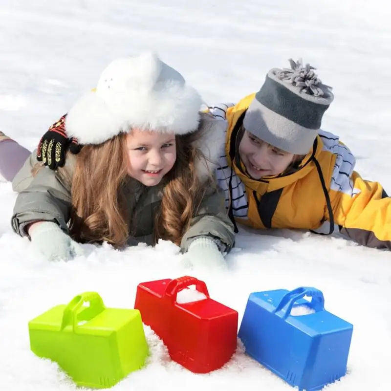 Пластиковые наружные игры Зимний снег песок снег блок плесень дети замок основа кирпича изготовления прессформы Инструменты