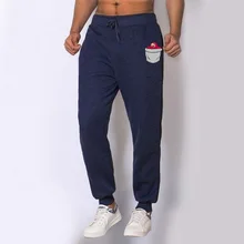 Мужские спортивные штаны с логотипом, мужские спортивные штаны с эластичной резинкой на талии