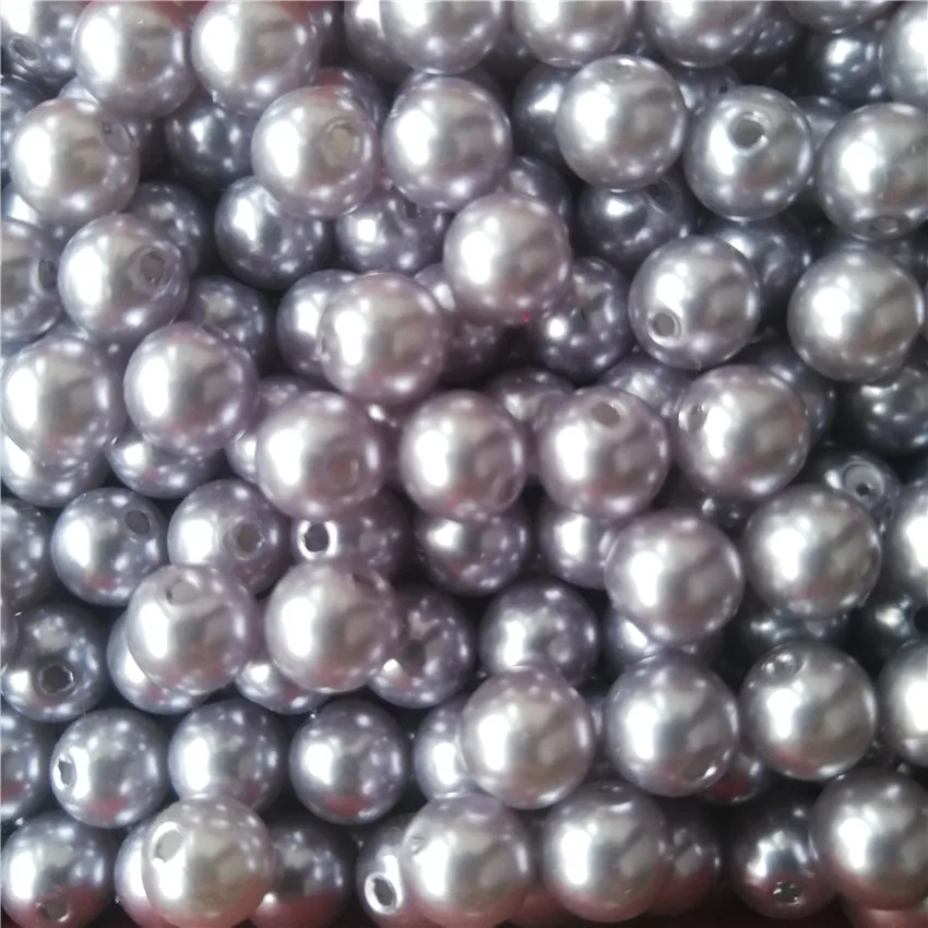 500pcs gray Pearls Сделай Сам пена медведь плесень искусственный жемчуг медведь плесень свадебное украшение дома дети подарок на день рождения - Цвет: 500pcs gray Pearls