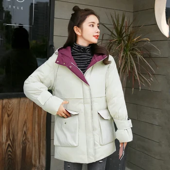 

Nicesnowl Fashion Winter Coat Women Jackets Thick Down Parkas Fur Hooded Cotton Long Coats Warm Windbreaker Female Outwear coat