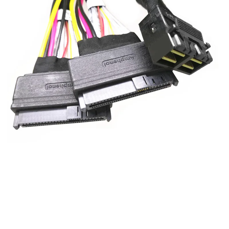 para Sff8639 Nvme Cabo 8643*2 para 8639*2 80cm para Controle Nvme Sff8643 Cabos de computador e conectores - Imagem 2