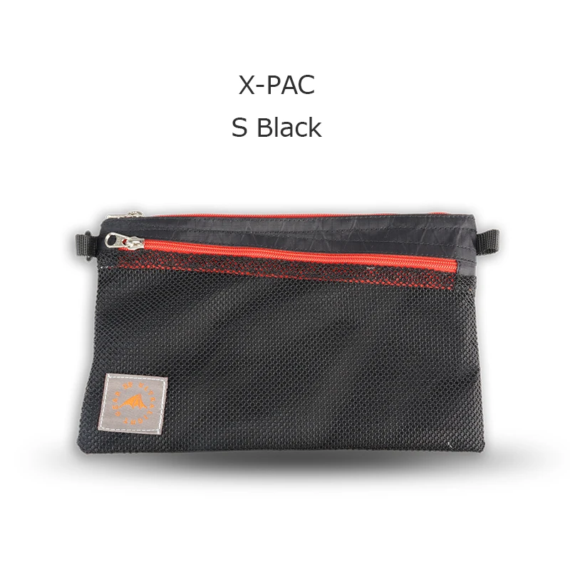 3F UL gear X-PAC/UHMWPE, портативная легкая дорожная сумка для хранения телефона, органайзер, компактный чехол - Цвет: X-PAC S black