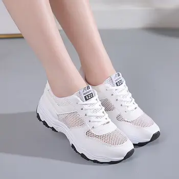 

Sneakers Women Running Shoes Summer Female Thick-Soled Ladies Sport Shoes Mesh Footwear Athletic Zapatillas Deportivas Mujer
