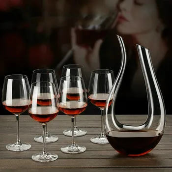 

1000ml Abstract Swan-Shaped Wine Dispenser U-Shaped Decanter Bar Winery Pourer Wine Bottle Red Wine Tool Special Wine Set