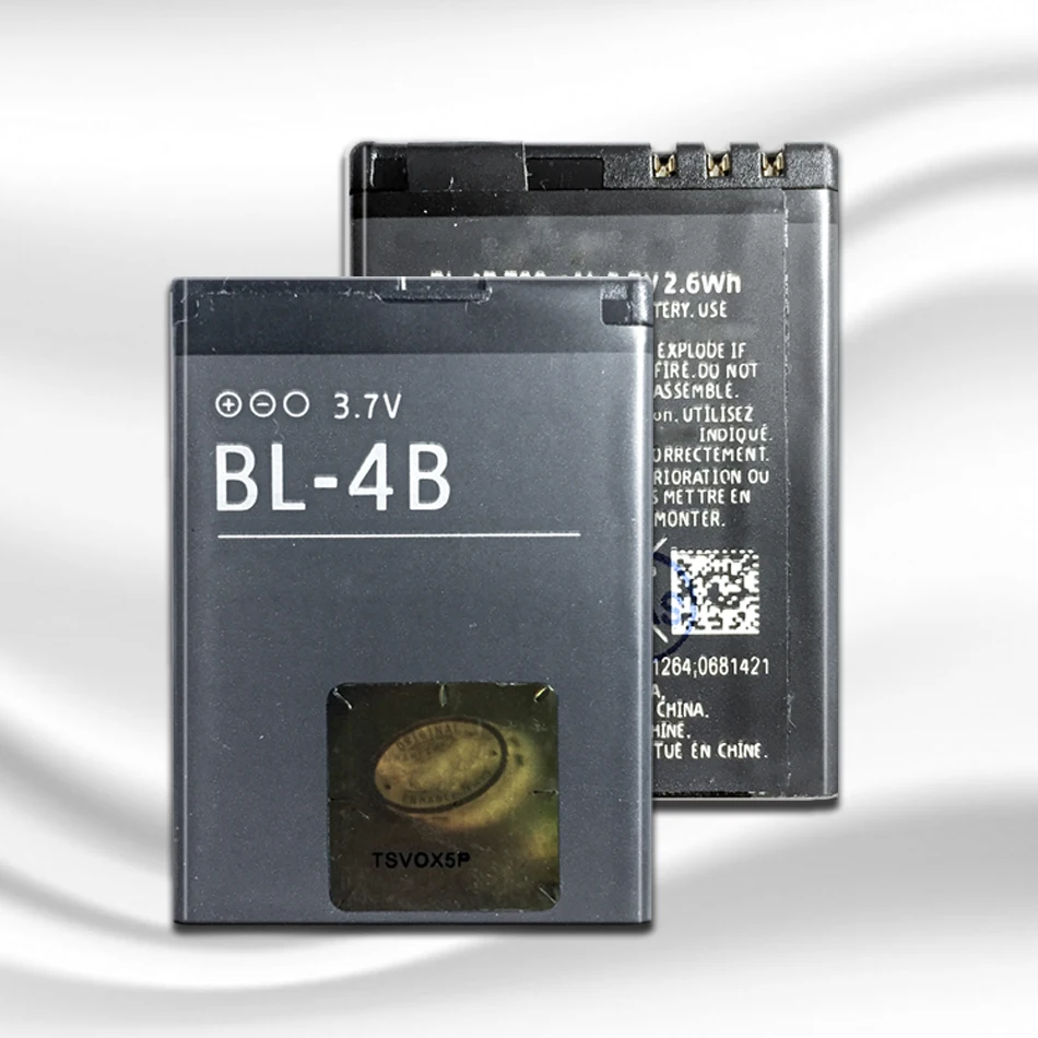 Розничная продажа мобильный телефон Батарея BL-4B BL 4B BL4B для Nokia 6111 2630 2660 2760 3606 3608C7070