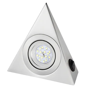 

1 Pc Under Cabinet Light Stainless Steel White Light Mini Shelf Light LED Lamp Cupboard Lamp for Wardrobe TV Stand Cabinet