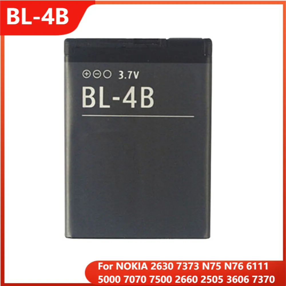 Оригинальная Аккумуляторная батарея для NOKIA 2630 7373 N75 N76 6111 5000 7070 7500 2660 2505 3606 7370