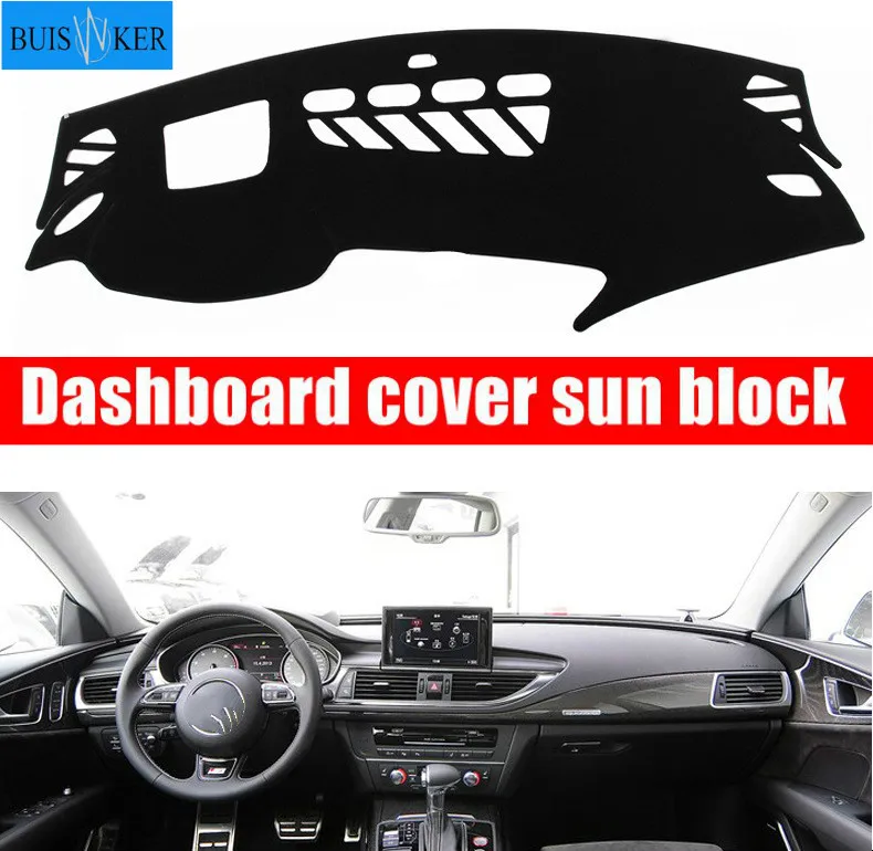 

Car Inner Auto Dashboard Cover Dashmat Pad Carpet Sun Shade Dash Board Cover Fit For Audi A7 S7 Without HUD 2010 2011 12-2016