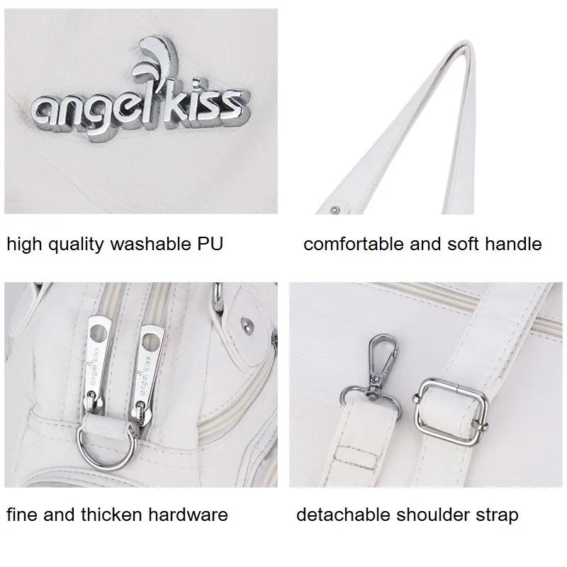 Women Small Handbags Satchel Top-handle Handbag PU Shoulder Bag 8”x11” Dumpling Pack Multi-pockets Shoulder Bags