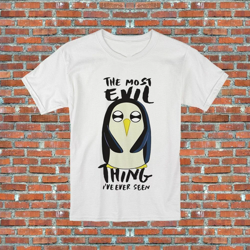 Футболка с надписью The Most Evil Gunter Adventure Time Penguin TV Show Inspired S-2XL-XXXL футболка для молодежи