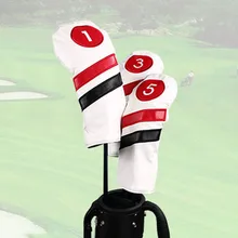 3Pcs/Set Golf Club Headcover NO. 13 5 Driver Wood Head Cover With No. Tag Interchangeable Adjustable Wood Protector