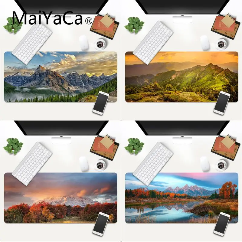 

MaiYaCa Mountain Forest Clouds DIY Design Pattern Game mousepad Gaming Mouse Mat xl xxl 800x300mm for world of warcraft