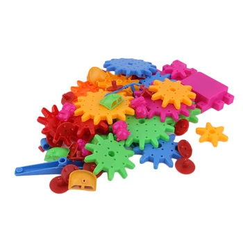 

DIY 3D Electric Magic Gears Building Blocks 81 Pieces Plastic Funny Building Toy Mosaic Early Educational Toys For Kids Gift Hot