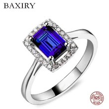 Трендовое роскошное рубиновое кольцо кольца из стерлингового серебра 925 для женщин драгоценные камни натуральное для драгоценное серебряное кольцо обручальное кольцо с голубым топазом