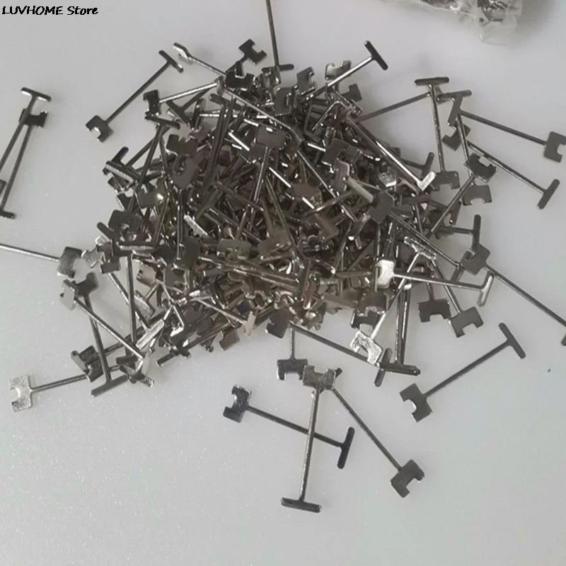 

100 Pcs Replacement Steel Needles For Flooring Wall Tile Leveling System Leveler Replaceable Pin Tiling Construction Tools 1.5mm