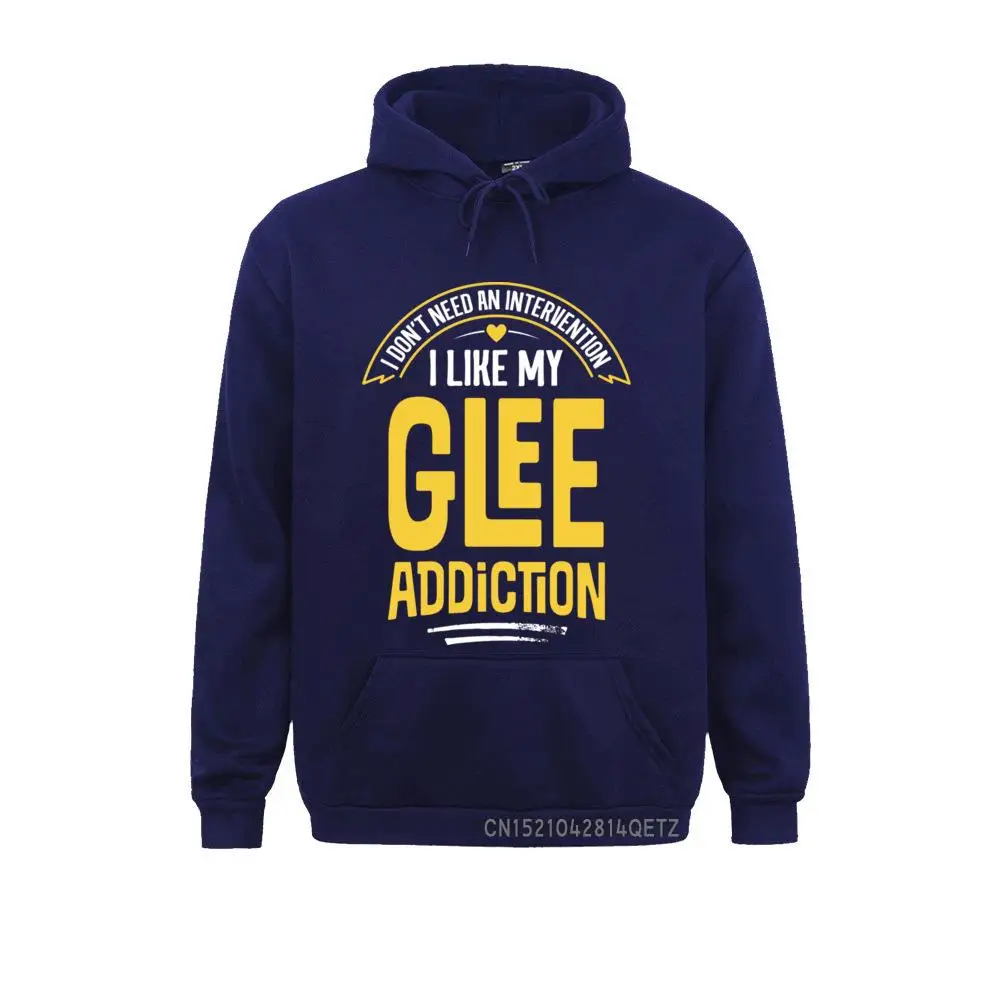 Funny Glee - I Like My Addiction Pullover Hoodie__B8621 Lovers Day Hoodies Long Sleeve Simple Style Sportswears Plain Sweatshirts Funny Glee - I Like My Addiction Pullover Hoodie__B8621navy