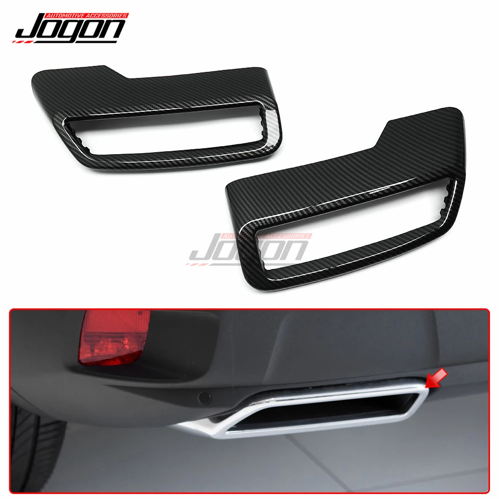 Car Tail Pipe Exhaust Muffler Stickers Cover For Peugeot 3008 5008 2017-2019 
