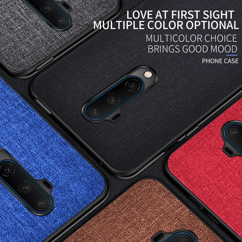 Модный тканевый кожаный чехол для Oneplus 7 t Pro PC + TPU телефона One Plus 7T защитный (N1021)| |