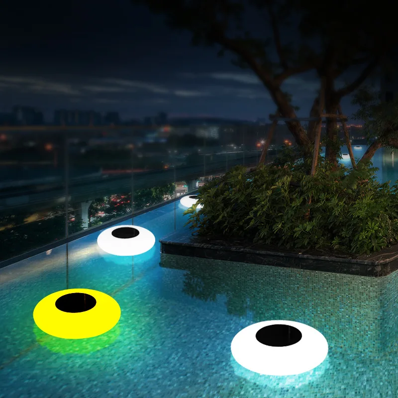 Flutuante à Prova Conduzida Solar Outdoorpool Lightled Colorido Inflável Piscina Dwaterproof Água Acessórios Luz 1 Luzes subaquáticas